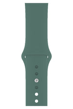 Apple Watch Uyumlu Silikon Spor Kordon Çam Yeşili  bikordon