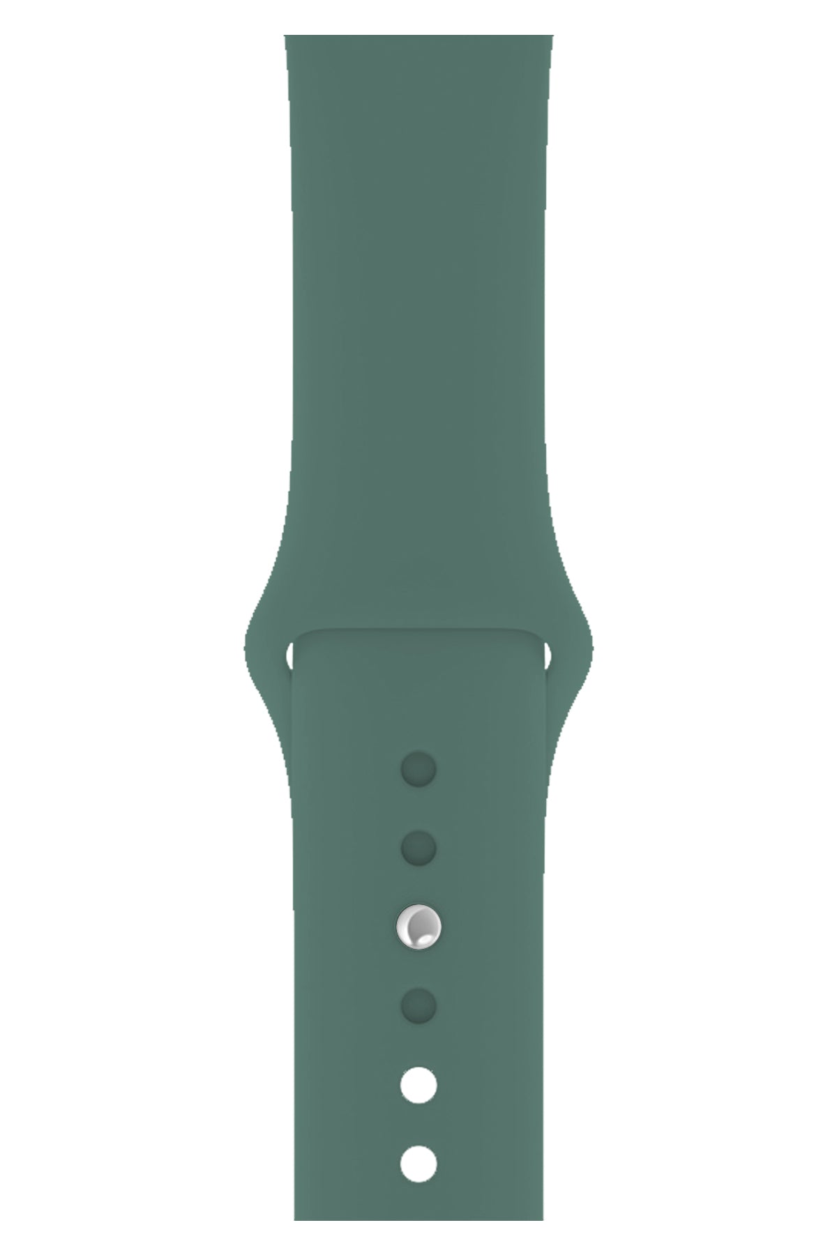 Apple Watch Uyumlu Silikon Spor Kordon Çam Yeşili  bikordon