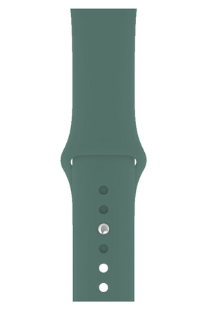 Apple Watch Uyumlu Silikon Spor Kordon Çam Yeşili  bikordon