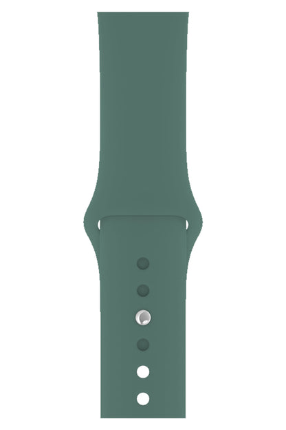 Apple Watch Uyumlu Silikon Spor Kordon Çam Yeşili  bikordon