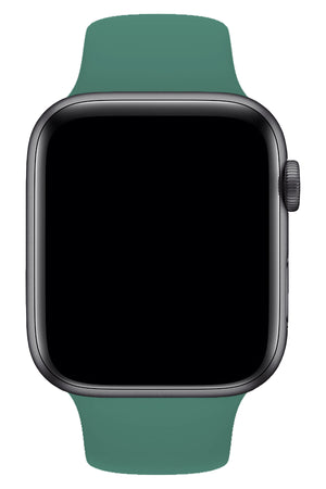 Apple Watch Compatible Silicone Sport Band Pine Green 