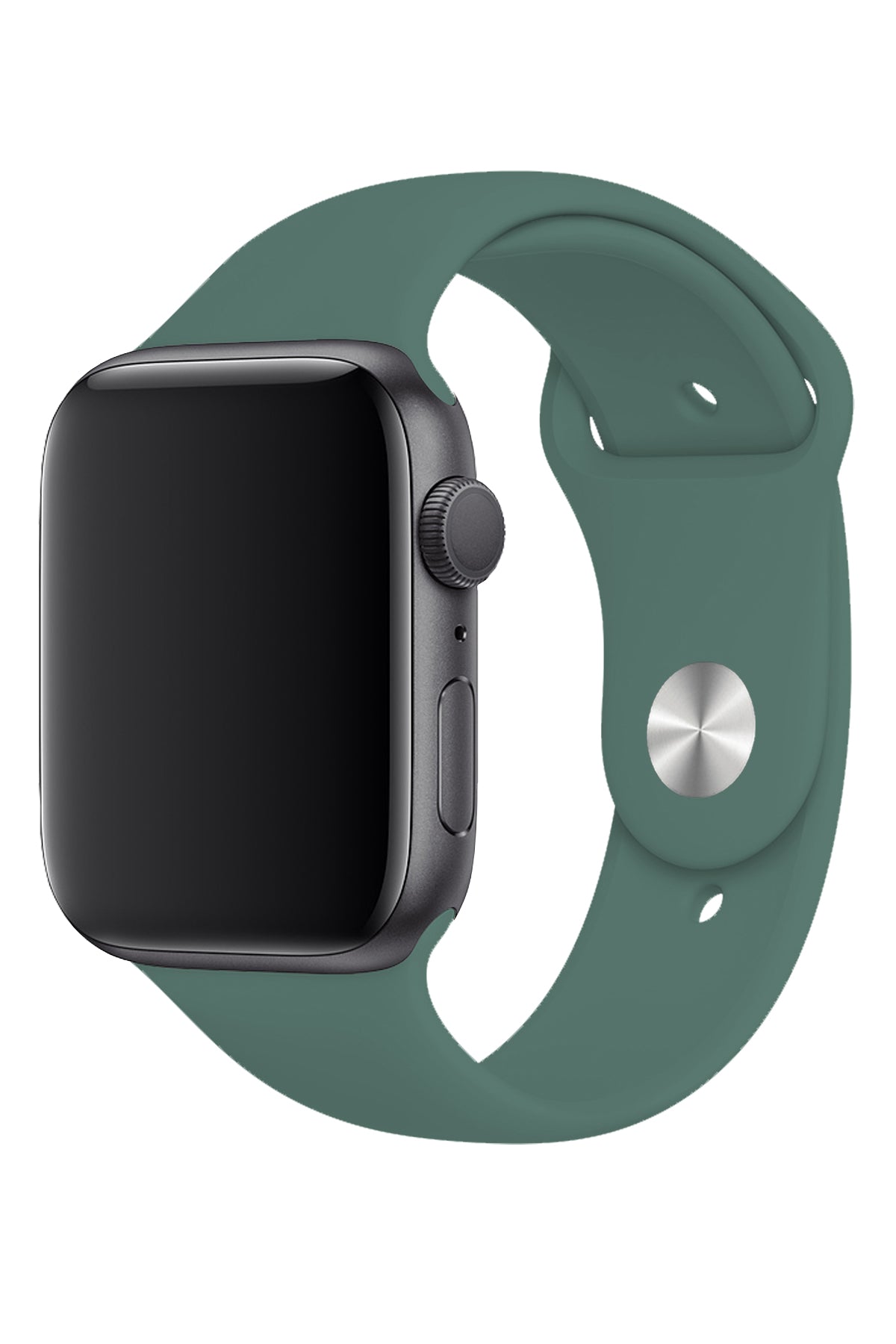 Apple Watch Uyumlu Silikon Spor Kordon Çam Yeşili  bikordon