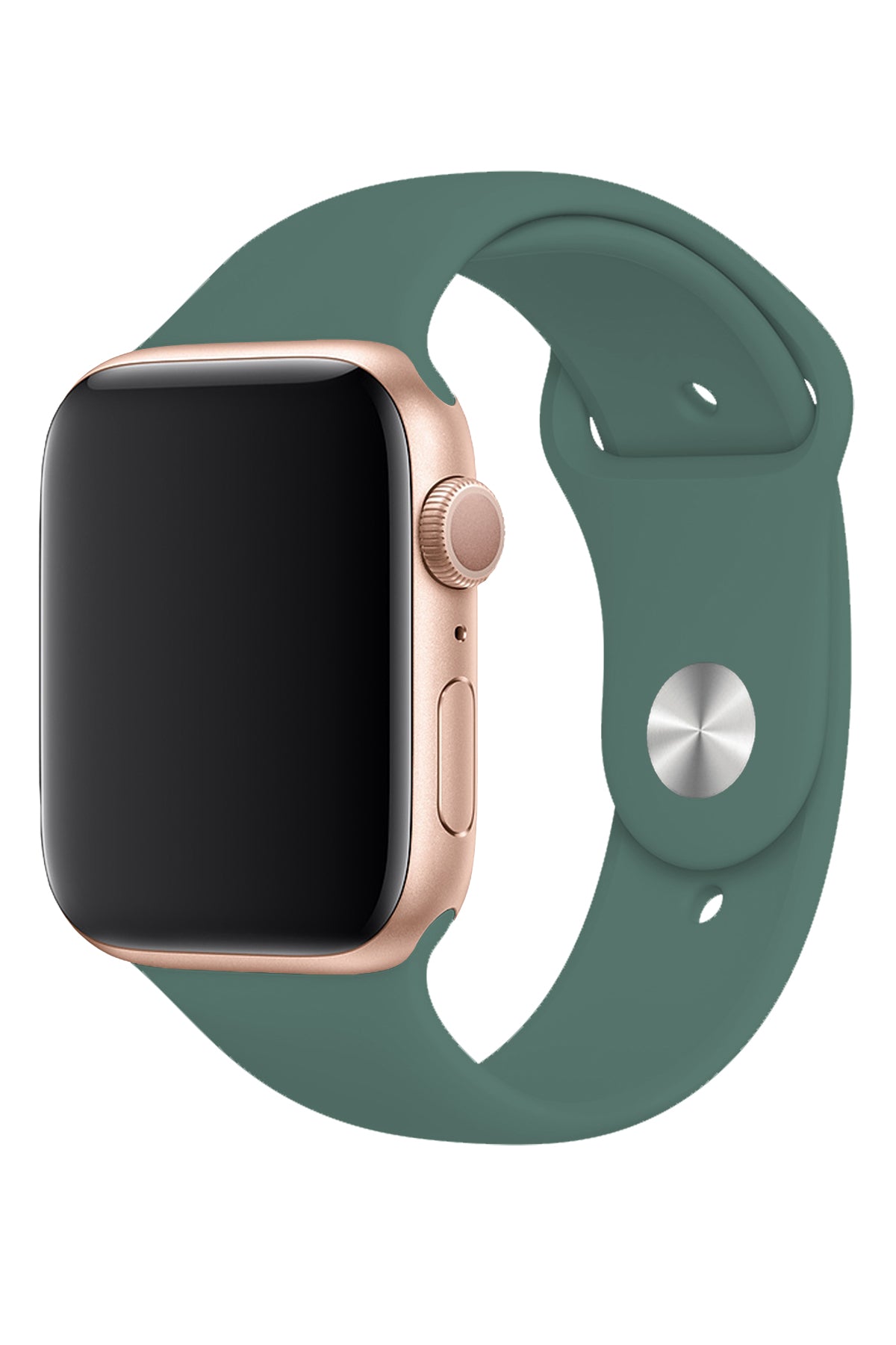 Apple Watch Uyumlu Silikon Spor Kordon Çam Yeşili  bikordon