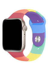 Apple Watch Uyumlu Silikon Spor Kordon Colourful