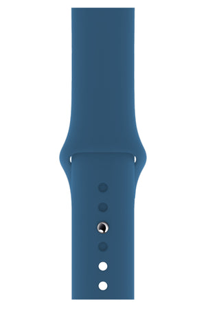Apple Watch Uyumlu Silikon Spor Kordon Denim Mavi  bikordon