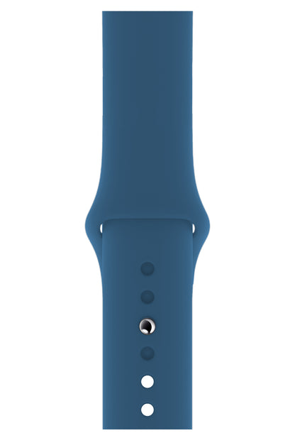 Apple Watch Uyumlu Silikon Spor Kordon Denim Mavi  bikordon