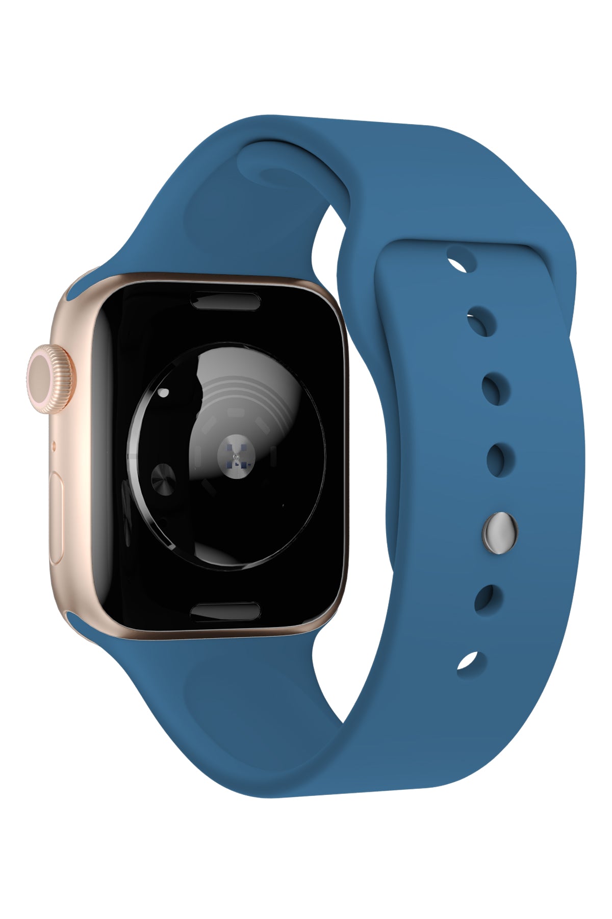 Apple Watch Uyumlu Silikon Spor Kordon Denim Mavi  bikordon