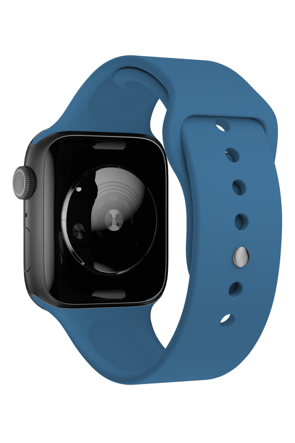 Apple Watch Uyumlu Silikon Spor Kordon Denim Mavi  bikordon