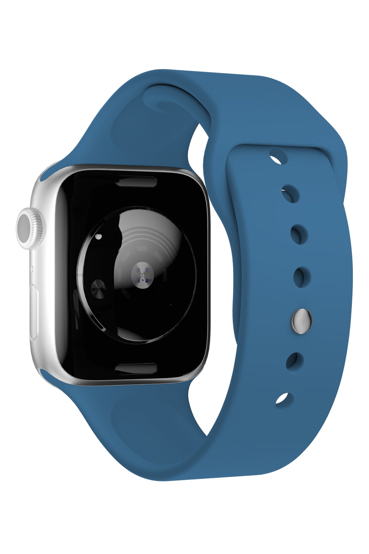Apple Watch Uyumlu Silikon Spor Kordon Denim Mavi  bikordon