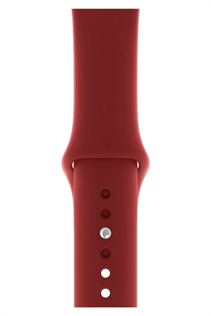 Apple Watch Compatible Silicone Sport Band Falu Red 