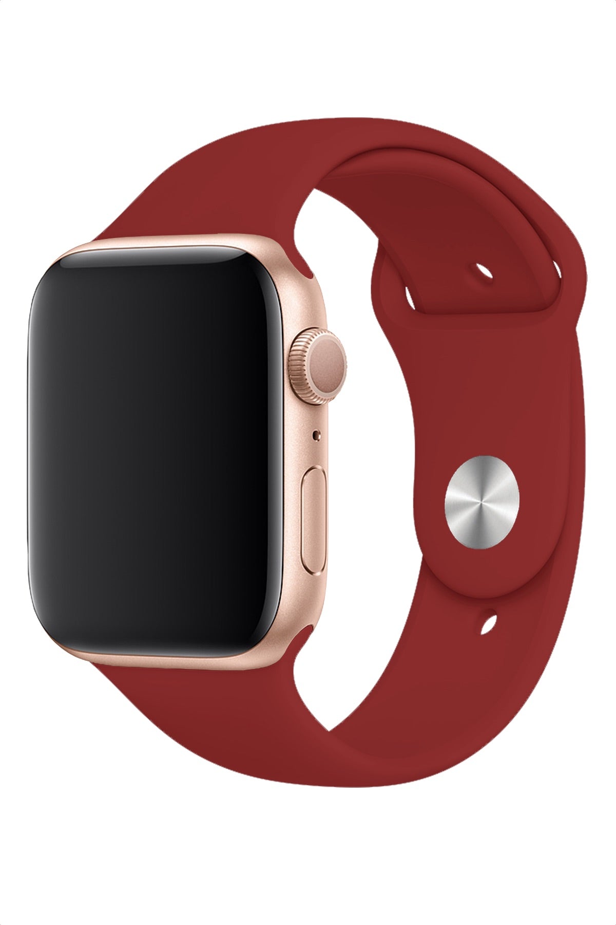Apple Watch Uyumlu Silikon Spor Kordon Falu Kırmızı  bikordon