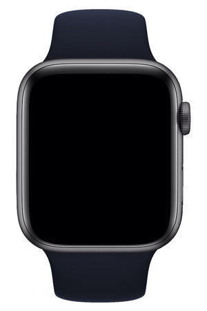 Apple Watch Uyumlu Silikon Spor Kordon Gece Mavi  bikordon
