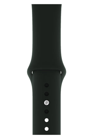 Apple Watch Uyumlu Silikon Spor Kordon Gece Yeşil  bikordon