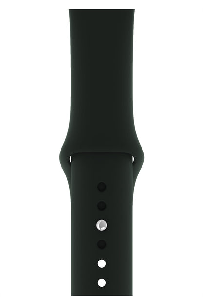 Apple Watch Uyumlu Silikon Spor Kordon Gece Yeşil  bikordon