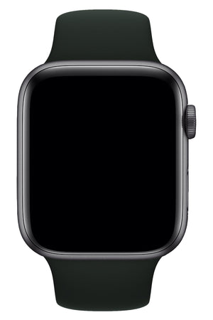 Apple Watch Uyumlu Silikon Spor Kordon Gece Yeşil