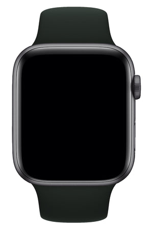 Apple Watch Uyumlu Silikon Spor Kordon Gece Yeşil  bikordon