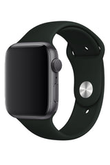 Apple Watch Uyumlu Silikon Spor Kordon Gece Yeşil