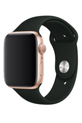 Apple Watch Uyumlu Silikon Spor Kordon Gece Yeşil