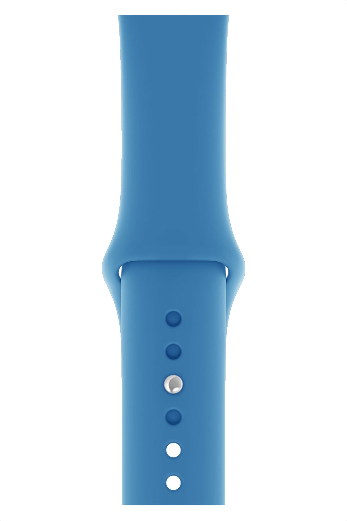 Apple Watch Uyumlu Silikon Spor Kordon Gök Mavi  bikordon