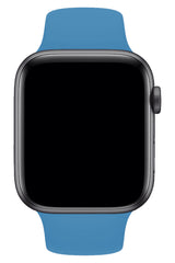 Apple Watch Uyumlu Silikon Spor Kordon Gök Mavi