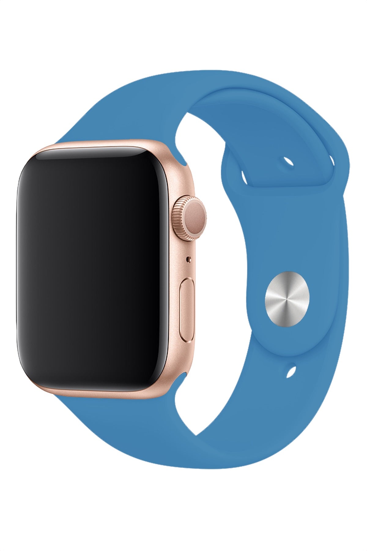 Apple Watch Uyumlu Silikon Spor Kordon Gök Mavi  bikordon