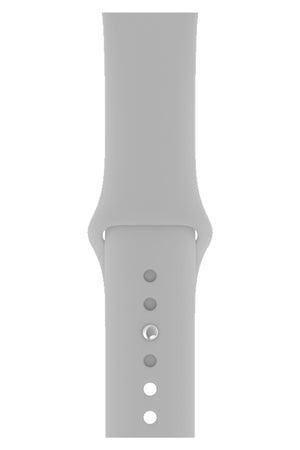 Apple Watch Uyumlu Silikon Spor Kordon Gri  bikordon