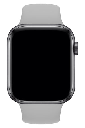 Apple Watch Uyumlu Silikon Spor Kordon Gri  bikordon