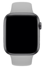 Apple Watch Compatible Silicone Sport Band Gray 