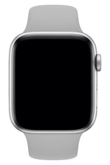 Apple Watch Uyumlu Silikon Spor Kordon Gri