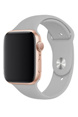 Apple Watch Uyumlu Silikon Spor Kordon Gri