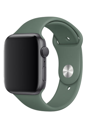 Apple Watch Uyumlu Silikon Spor Kordon Haki  bikordon