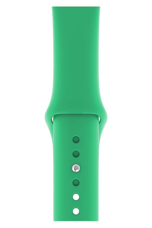 Apple Watch Uyumlu Silikon Spor Kordon Ihlamur Yeşil  bikordon