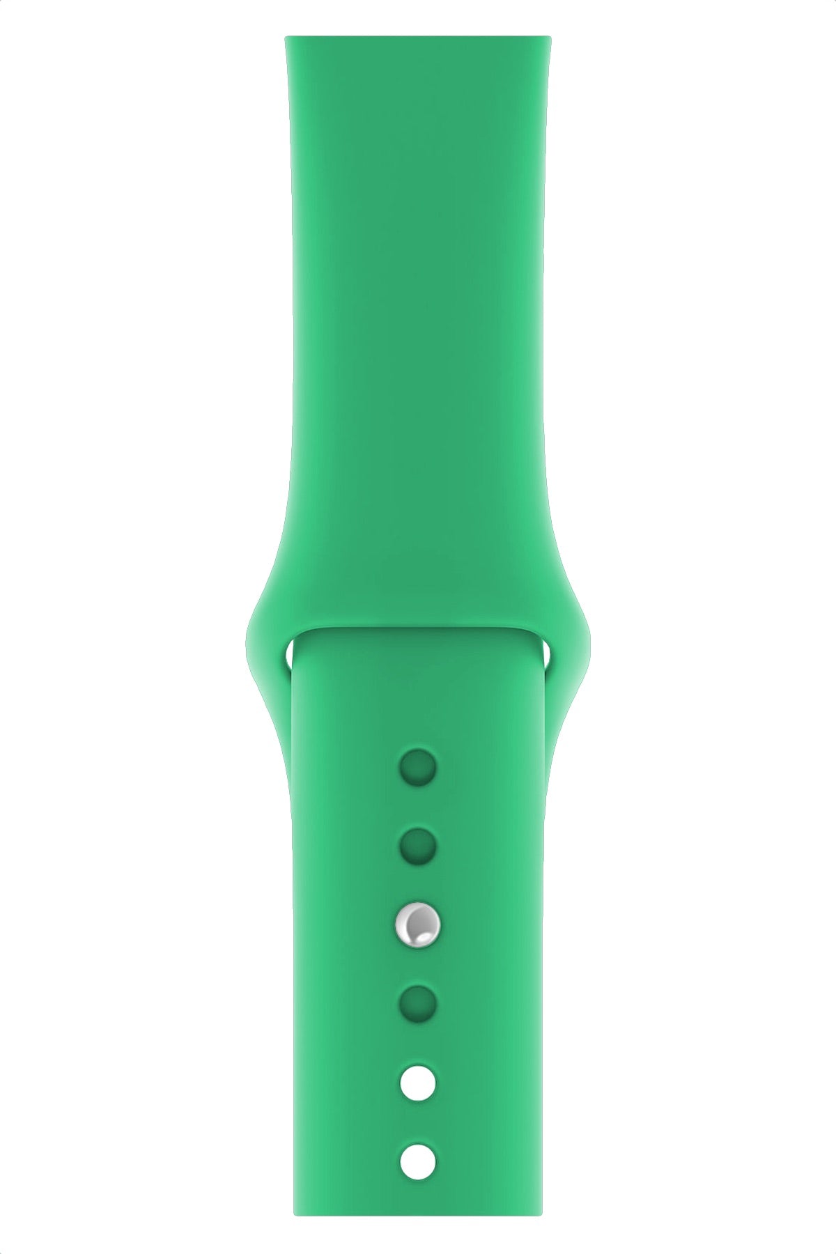 Apple Watch Uyumlu Silikon Spor Kordon Ihlamur Yeşil  bikordon