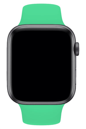 Apple Watch Uyumlu Silikon Spor Kordon Ihlamur Yeşil