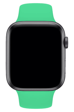 Apple Watch Uyumlu Silikon Spor Kordon Ihlamur Yeşil  bikordon