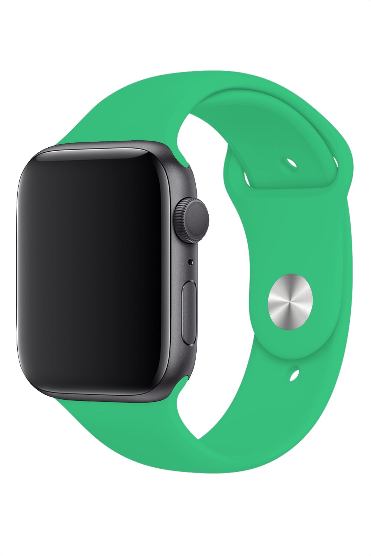 Apple Watch Uyumlu Silikon Spor Kordon Ihlamur Yeşil  bikordon