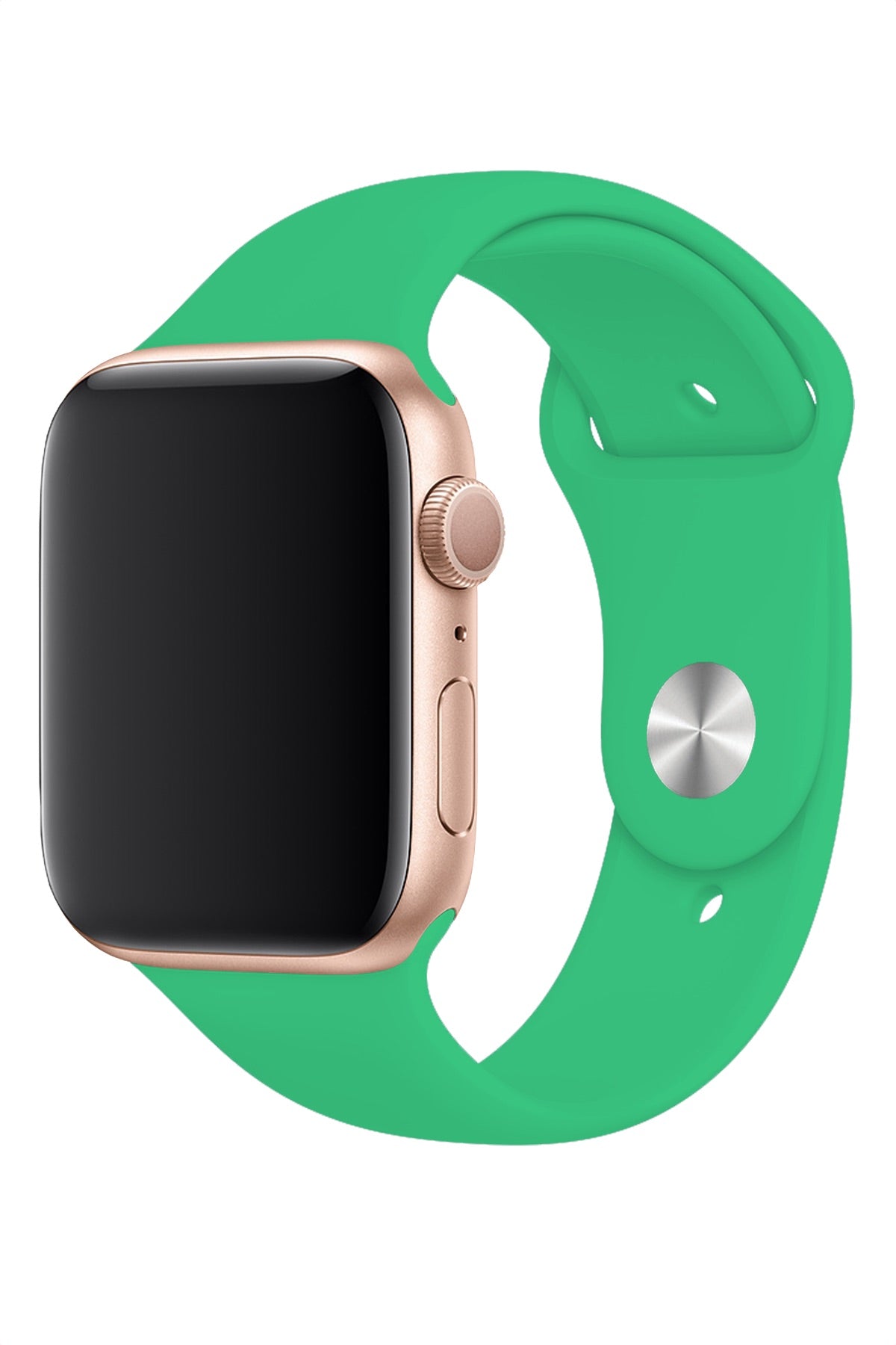 Apple Watch Uyumlu Silikon Spor Kordon Ihlamur Yeşil  bikordon