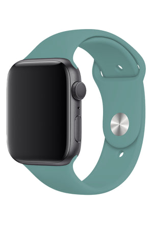 Apple Watch Uyumlu Silikon Spor Kordon Kaktüs Yeşil  bikordon