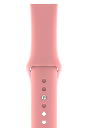 Apple Watch Uyumlu Silikon Spor Kordon Karanfil Pembe  bikordon