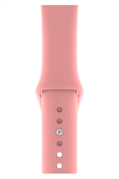 Apple Watch Uyumlu Silikon Spor Kordon Karanfil Pembe  bikordon