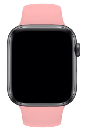 Apple Watch Uyumlu Silikon Spor Kordon Karanfil Pembe  bikordon