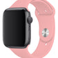 Apple Watch Uyumlu Silikon Spor Kordon Karanfil Pembe  bikordon