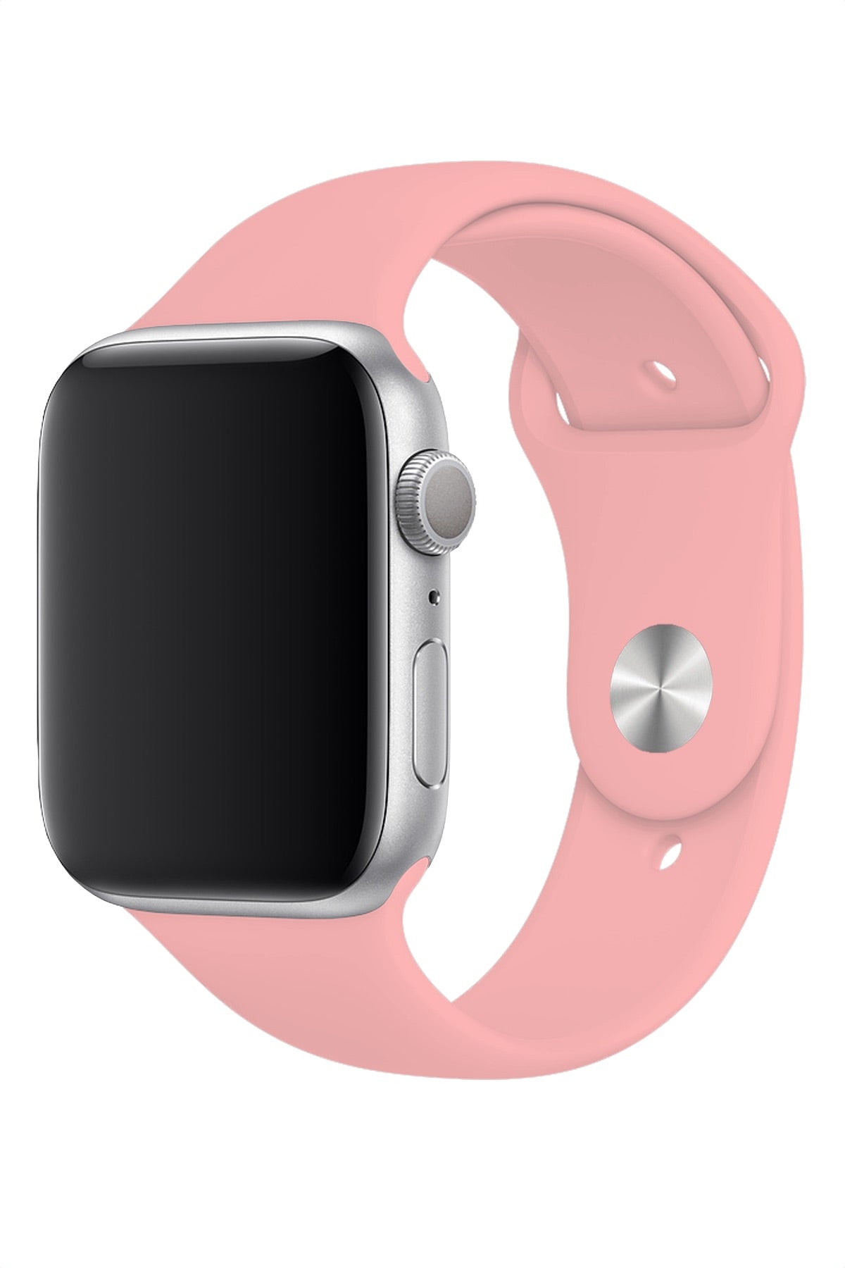 Apple Watch Uyumlu Silikon Spor Kordon Karanfil Pembe  bikordon