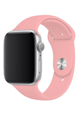 Apple Watch Uyumlu Silikon Spor Kordon Karanfil Pembe