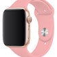 Apple Watch Uyumlu Silikon Spor Kordon Karanfil Pembe  bikordon