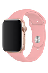 Apple Watch Uyumlu Silikon Spor Kordon Karanfil Pembe