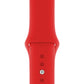 Apple Watch Uyumlu Silikon Spor Kordon Kırmızı  bikordon