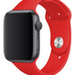 Apple Watch Uyumlu Silikon Spor Kordon Kırmızı