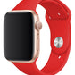 Apple Watch Uyumlu Silikon Spor Kordon Kırmızı  bikordon