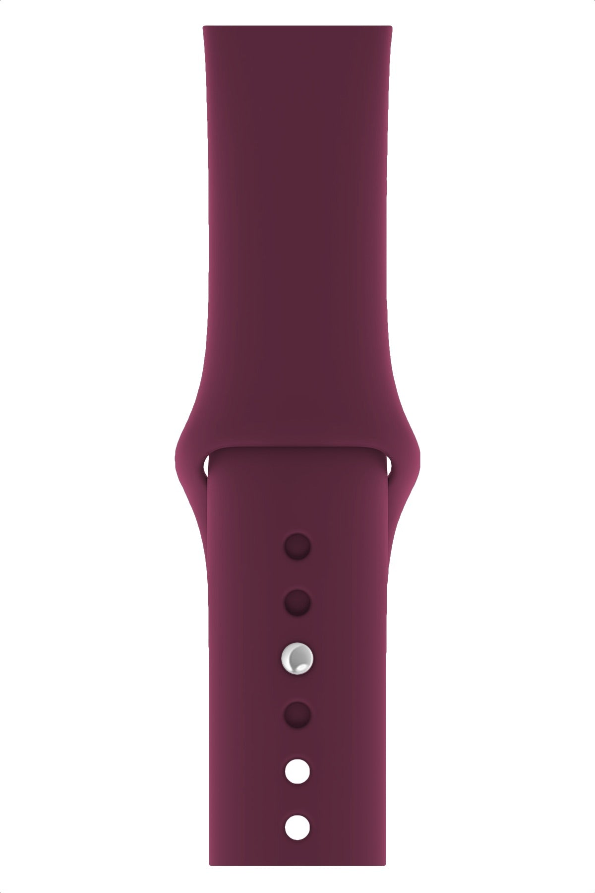 Apple Watch Uyumlu Silikon Spor Kordon Mürdüm  bikordon